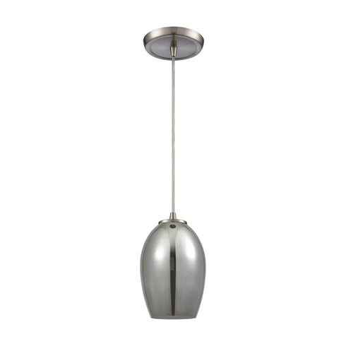 Elk Villiska 1 Light Mini Pendant In Satin Nickel Model: 10930/1