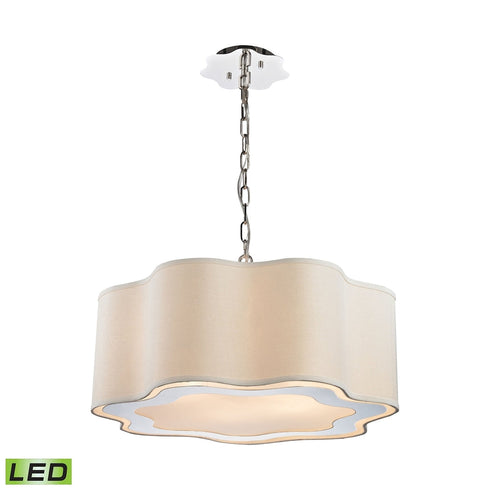 Elk Villoy 6 Light Drum Chandelier In Polished Model: 1140-019-LED