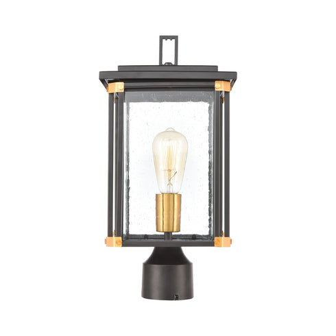 Elk Vincentown 1 Light Post Mount In Matte Black Model: 46724/1