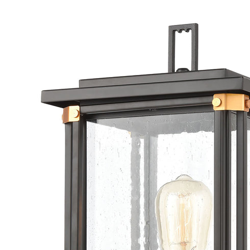 Elk Vincentown 1 Light Post Mount In Matte Black Model: 46724/1