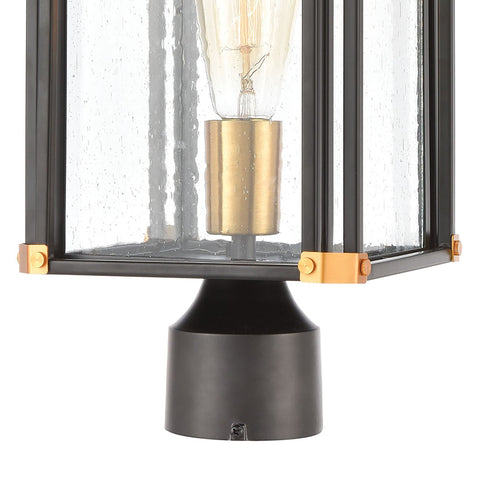 Elk Vincentown 1 Light Post Mount In Matte Black Model: 46724/1