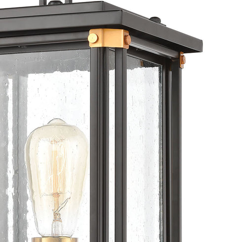 Elk Vincentown 1 Light Post Mount In Matte Black Model: 46724/1