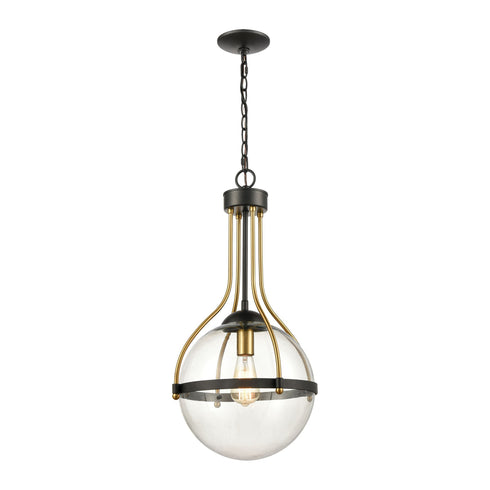 Elk Vispon 1 Light Pendant In Matte Black And Model: 46414/1