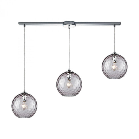Elk Watersphere 3 Light Linear Mini Pendant Model: 31380/3L-PRP