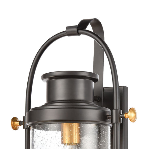 Elk Wexford 1 Light Sconce In Matte Black With Model: 46671/1