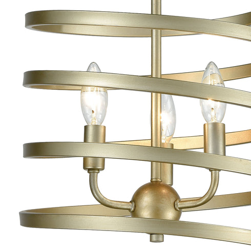 Elk Whirlwind 3 Light Pendant In Aged Silver Model: 81353/3