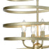 Elk Whirlwind 4 Light Pendant In Aged Silver Model: 81354/4