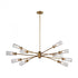 Elk Xenia 10 Light Chandelier In Matte Gold With Model: 66982/10