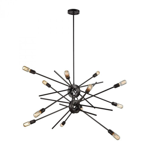 Elk Xenia 12 Light Chandelier In Oil Rubbed Model: 66915/12