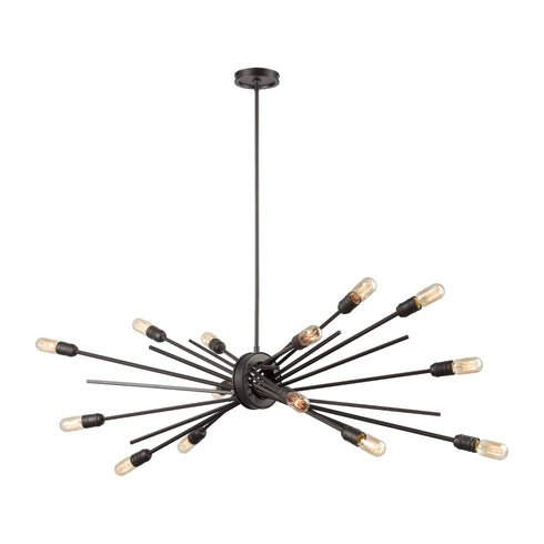 Elk Xenia 14 Light Chandelier In Oil Rubbed Model: 66916/14