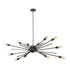 Elk Xenia 14 Light Chandelier In Oil Rubbed Model: 66916/14