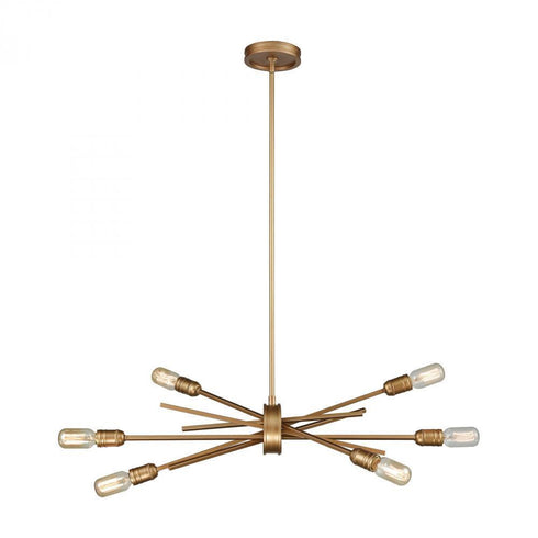 Elk Xenia 6 Light Chandelier In Matte Gold Model: 66971/6