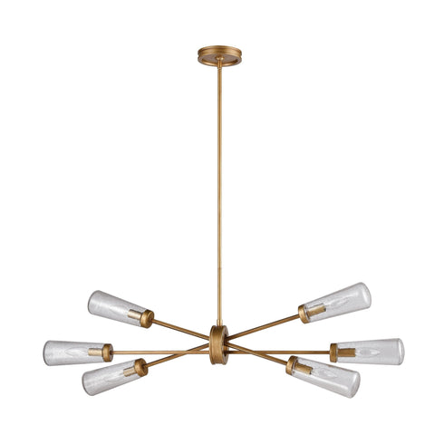 Elk Xenia 6 Light Chandelier In Matte Gold With Model: 66984/6
