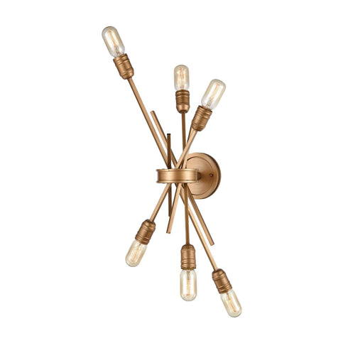 Elk Xenia 6 Light Sconce In Matte Gold Model: 66908/6
