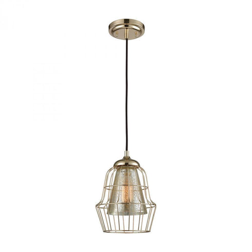 Elk Yardley 1 Light Mini Pendant In Polished Gold Model: 14266/1