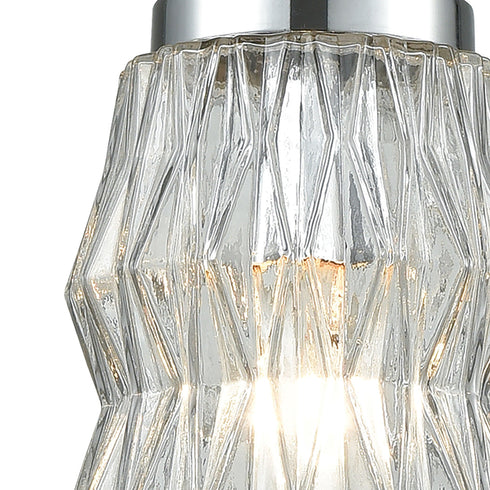 Elk Zigzag 1 Light Mini Pendant In Polished Model: 56650/1