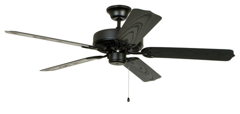 Ellington WOD52MBK5X All-Weather 52" Ceiling Fan in Matte Black with Matte Black Blades
