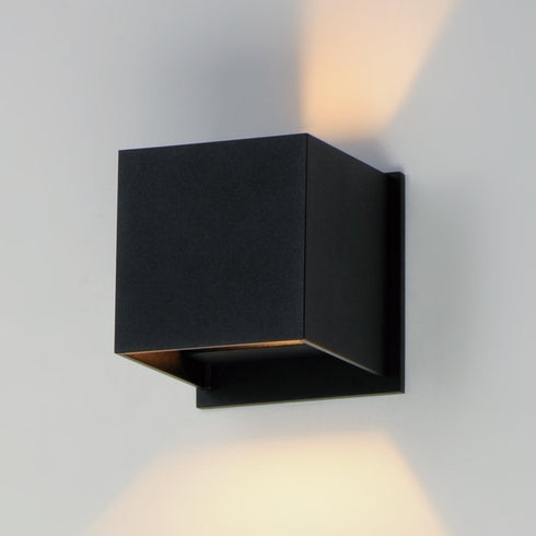 ET2 Alumilux Cube Wall Sconce Model: E41308-BK