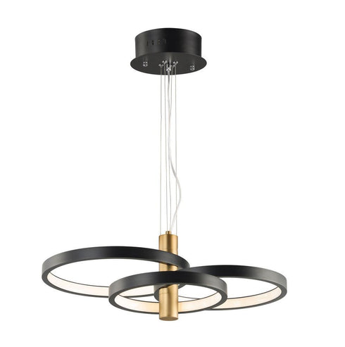 ET2 Hoopla Multi Light Pendant Model: E24326-BKGLD