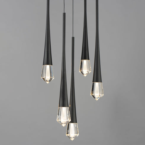 ET2 Pierce Multi Light Pendant Model: E24225-122BK