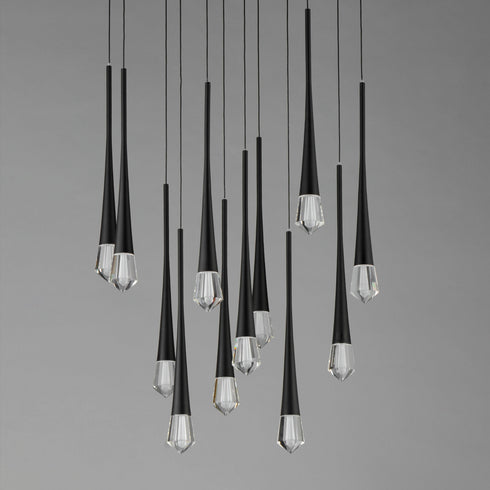 ET2 Pierce Multi Light Pendant Model: E24229-122BK