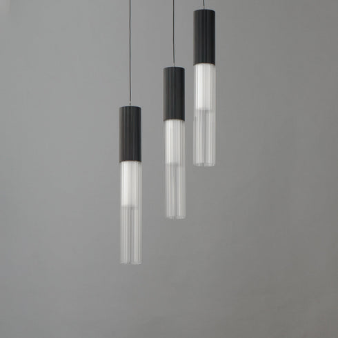 ET2 Reeds Multi Light Pendant Model: E11013-144BK