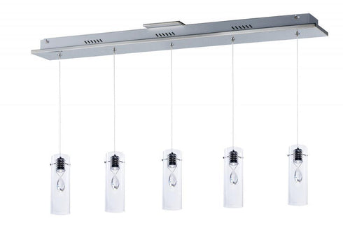 ET2 Solitaire 5 Light LED Pendant Model: E21115-18PC