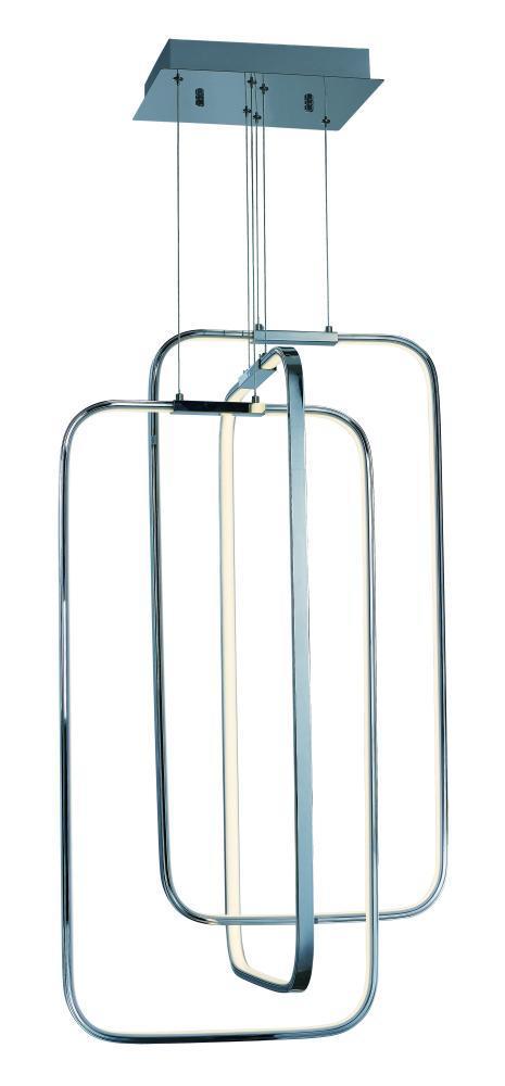 ET2 Squared 3 Light LED Pendant Model: E24557-PC