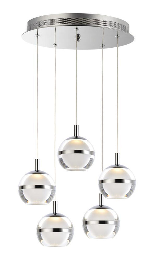 ET2 Swank Multi Light Pendant Model: E24595-93PC