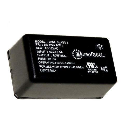 Eurofase 0084 Input: 120v Secondary Volt: 11.5vac 20khz Model: 0084
