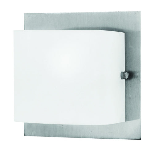 Eurofase 19424-026 Talo 1 Light Sconce Satin Nickel Opal White