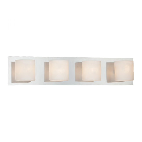 Eurofase 20380-014 Geos 4 Light Bathbar Satin Nickel Finish