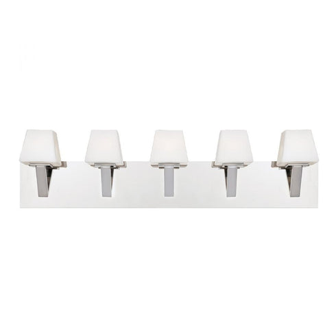 Eurofase 23044-012 Anglo 5 Light Bathbar Chrome Finish