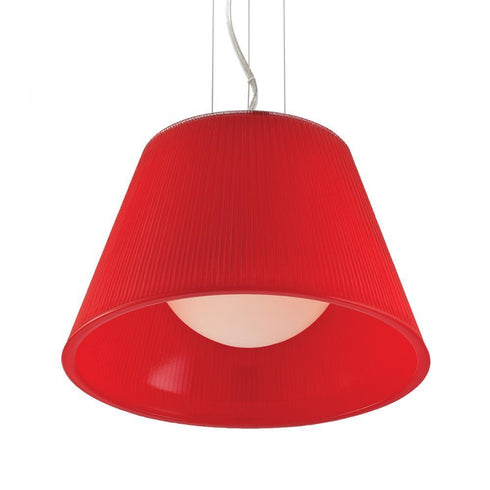 Eurofase 23067-011 Ribo 1 Light Small Pendant Chrome Finish Clear Shade