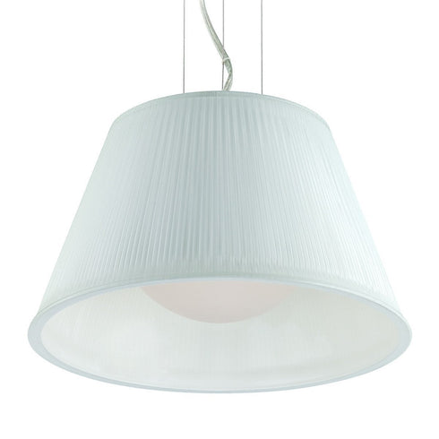 Eurofase 23067-042 Ribo 1 Light Small Pendant Chrome White