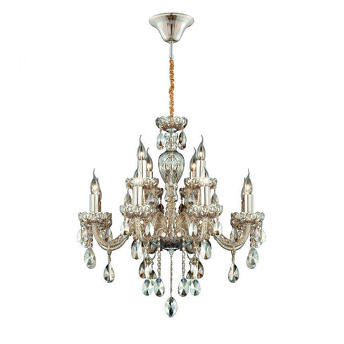 Eurofase 23124-011 Providence 12-light Chandelier, Cognac Brandy Finish
