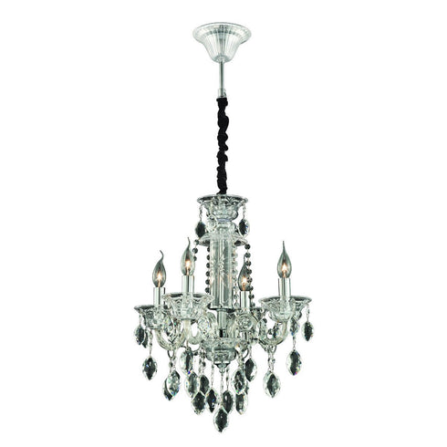 Eurofase 23126-039 Venetian 4 Light Chandelier Clear