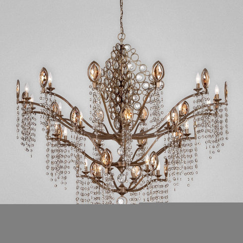 Eurofase 25658-019 Capri 27-light Chandelier, Bronze Finish