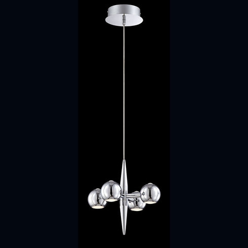 Eurofase 26232-010 Pearla 4-light LED Chandelier, Chrome Finish