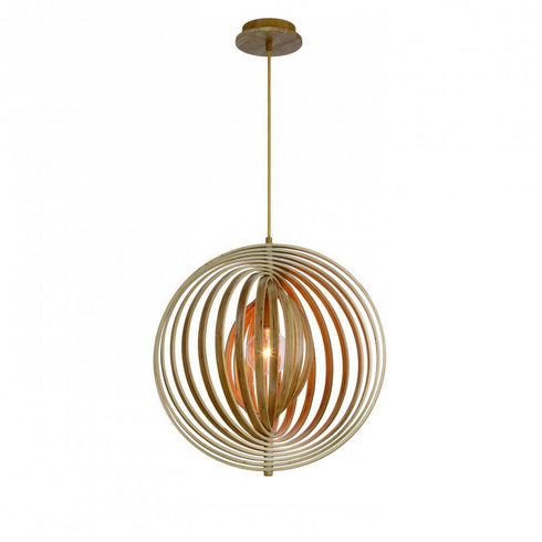 Eurofase Abruzzo 1 Light Med Pendant Wood Model: 31873-017