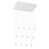 Eurofase Albion 1 2 Light LED Chandelier Blk Model: 28176-022