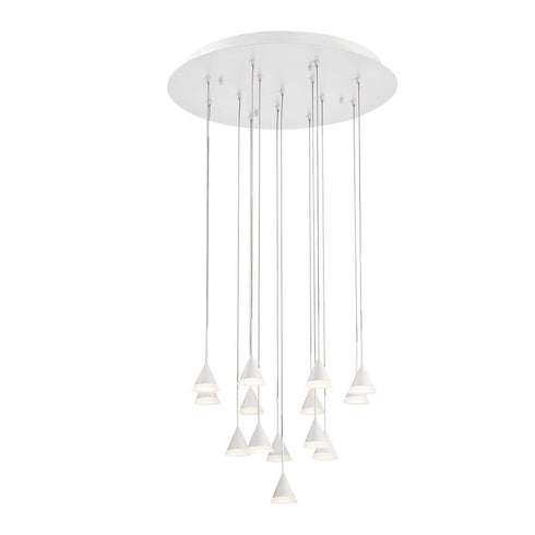 Eurofase Albion1 4 Light LED ChandelierWhite Model: 28177-012