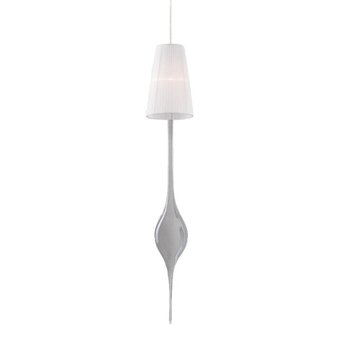 Eurofase Aqua 1 Light Pendant Large Chrome White Model: 22827-012