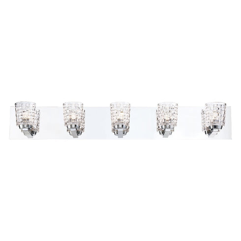 Eurofase Banbury Woven Wicker Glass Styled Vanity Model: 35649-014