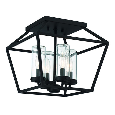 Eurofase Bastille 4 Light 12 Inch Outdoor Flushmount Model: 41956-014