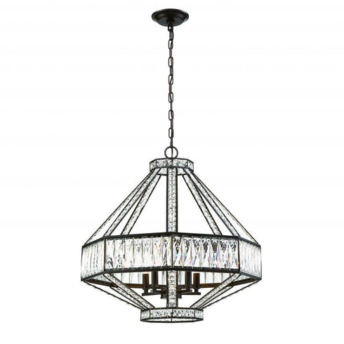 Eurofase Bellezza 5 Light Chandelier Bronze Model: 31883-016
