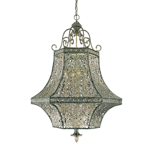 Eurofase Bellini 8 Light Lantern Rustic Silver Model: 19365-015