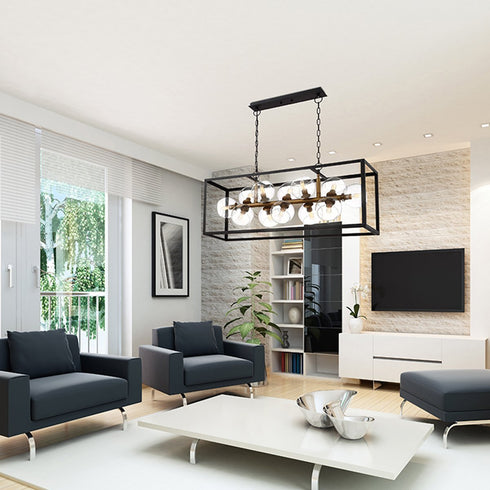 Eurofase Bentley 12 Light Linear Chandelier Bronze Model: 31647-014
