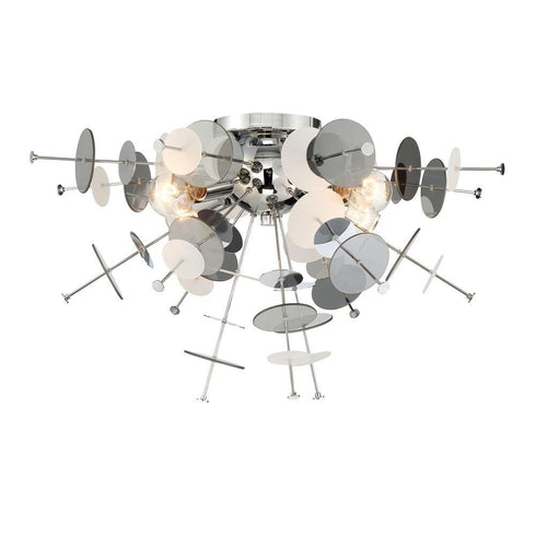 Eurofase Bonazzi 4 Light Flush Mount Chrome Model: 34081-020