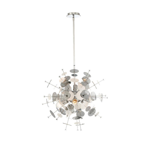 Eurofase Bonazzi 6 Light Chandelier Chrome Model: 34082-027